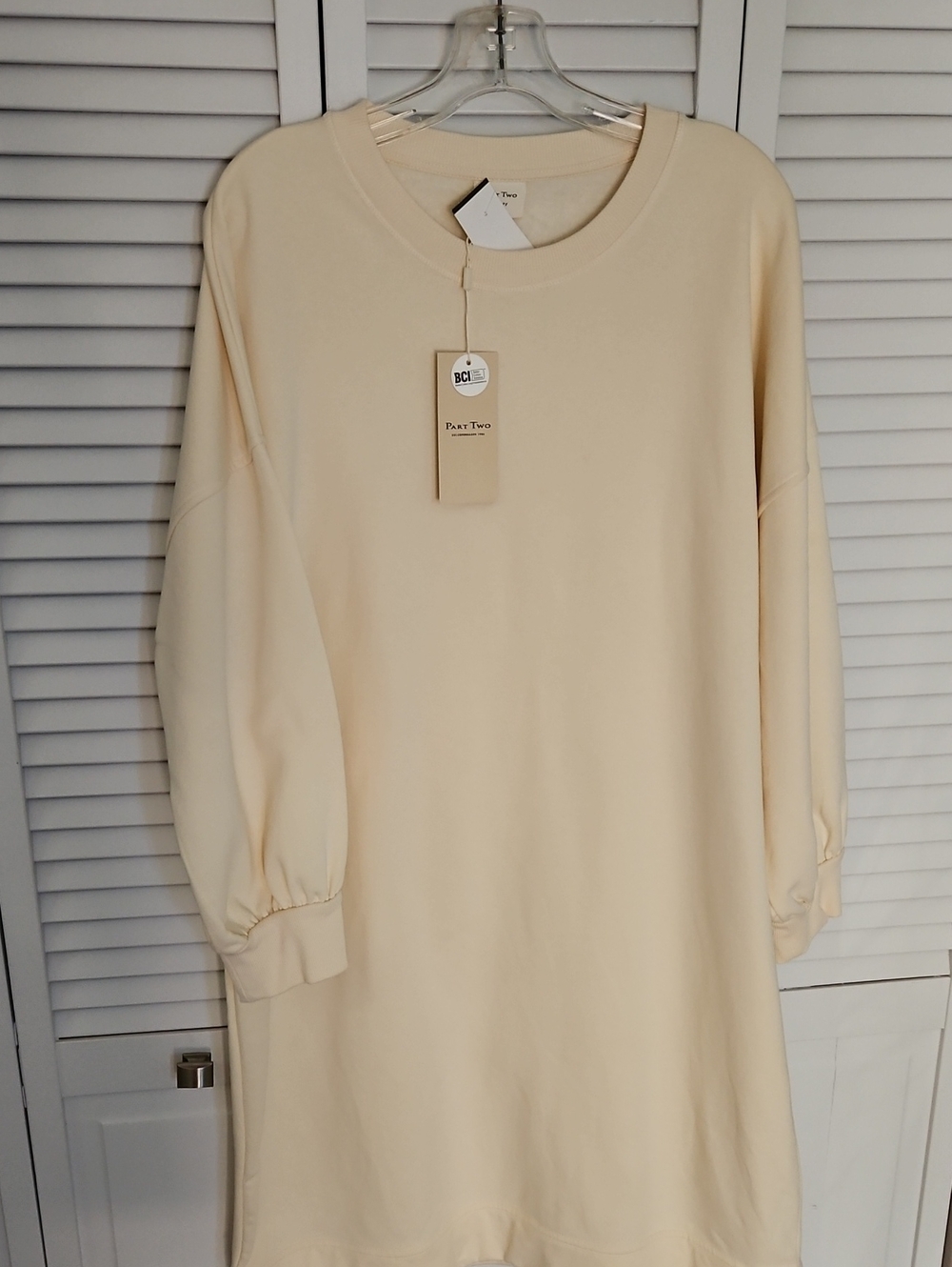 NWT Scandinavian Cream Part Two Sweatshirt DRESS SZ XXL